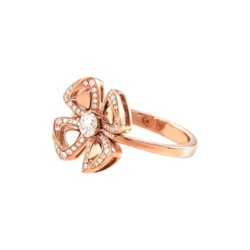BVLGARI Fiorever Series 18К Розовое золото Кольца Женские Розовое золото