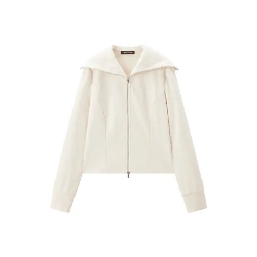 PEACEBIRD Кокосовое молоко Белый Топ Женский Свитшот