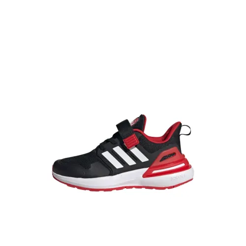 Marvel Spider Man x Adidas Rapidasport BOA Амортизация Износостойкий Низкий Топ Детские Беговые Кроссовки Черный Красный Детский