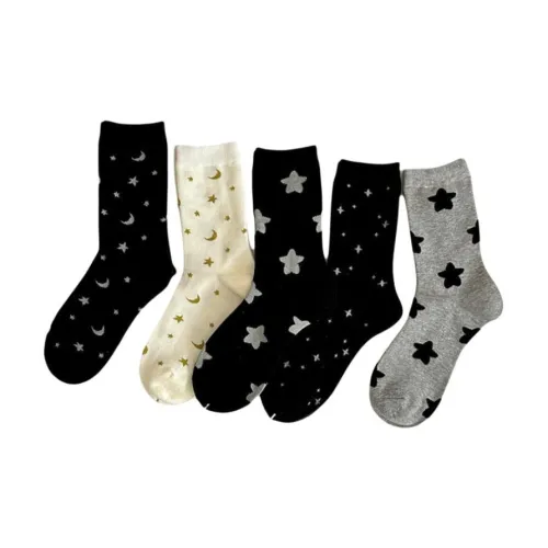 OEING 5 пар Женские носки MID до икры