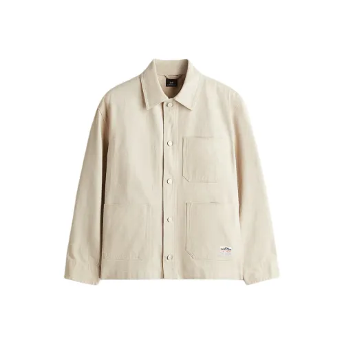 H M Light Beige Men's Jackets H M Светло-бежевые мужские куртки