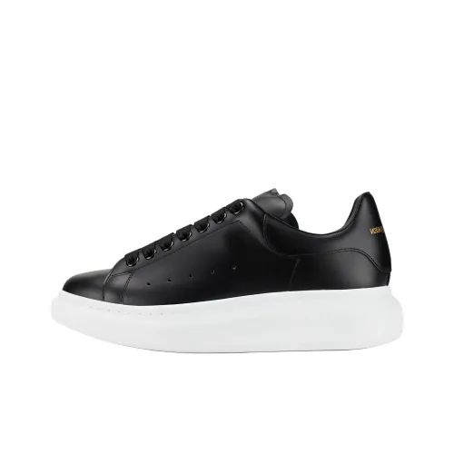 Alexander McQueen Oversized Sneaker Low Топ Стильные Скейтбординги Мужской Черный Белый