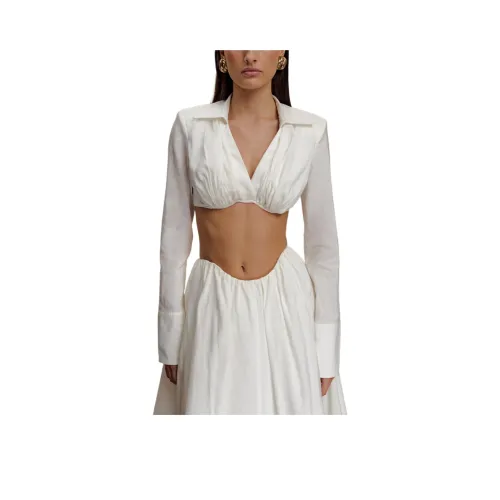 Meshki Белый Женский Короткий Топ