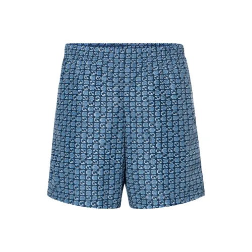 GUCCI SS23 Повседневные шорты Мужские Синие