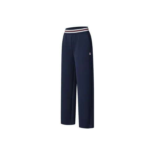 FILA Теннис Трикотажная ткань Спортивные брюки Женские Serene Void Синий