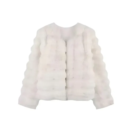 ZEKIKO STUDIO Белый Женские Меховые изделия