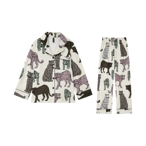 Kosrood Белый Женский Пижамный Комплект