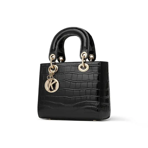 Carnival Keep Коровья кожа с синтетической кожей Сумка Стандартная Женская Черный Экрю