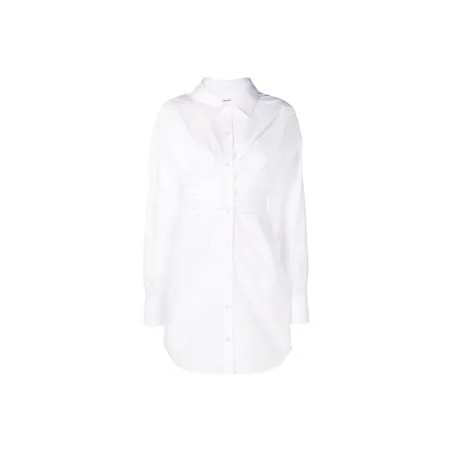 Alexander Wang Белый Женские Длинные Платья с Длинными Рукавами