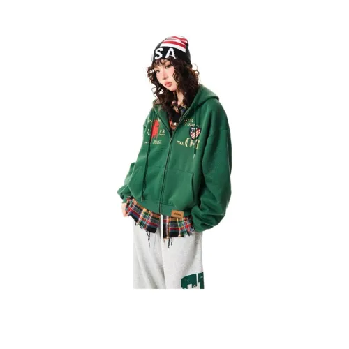 TESTUNG Зеленый Унисекс Свитшоты