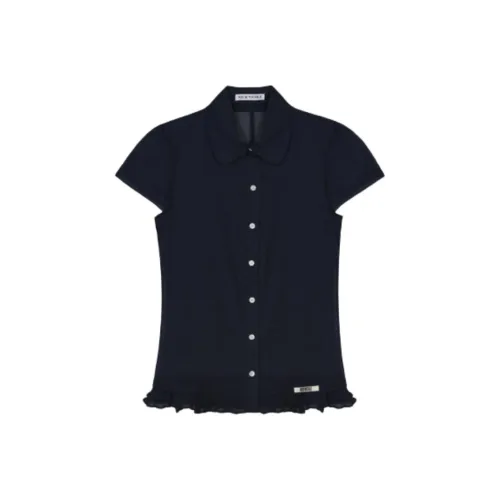 Nick Nicole FW25 FRILL Ожерелье-чокер Прозрачная БЛОУЗА_Уголь Женская