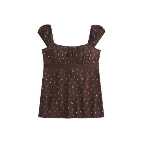 Hollister Коричневые Женские T-рубашки