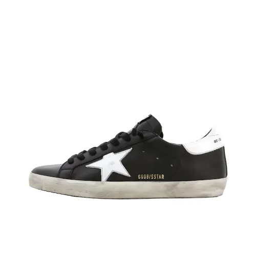 Golden Goose Супер Звезда Низкий Топ Стильный Скейтбординг Мужской Черный