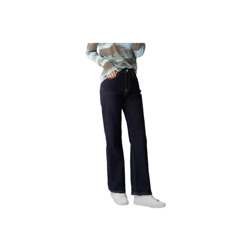 LUYOUYE Хорошо выстиранные синие женские джинсы