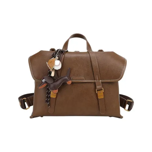 Monna Lisa Рюкзак из коровьей кожи стандартный женский коричневый