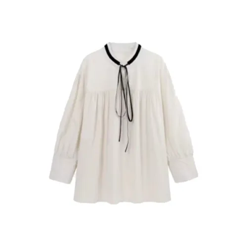 ACJL Длинное платье с длинным рукавом бэбидолл свободного кроя с короткой юбкой женское