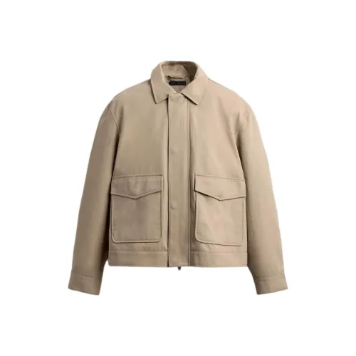 ZARA Песочный Мужские Куртки