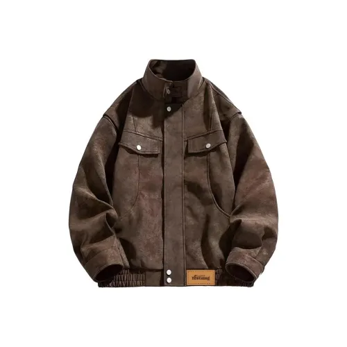 PAINT STAIN Коричневый Унисекс Куртки