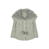 Серый (с меховым воротником)