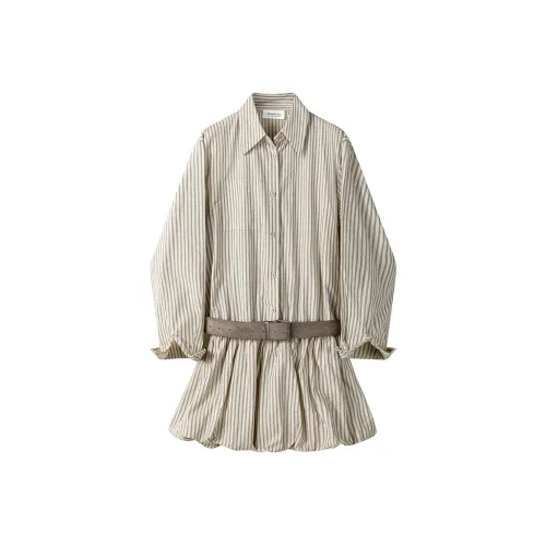 GRAYISMOON Длинное платье с длинными рукавами женское