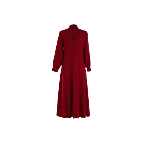 LUYOUYE Длинное платье с длинными рукавами женское