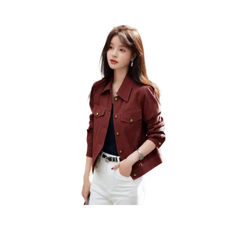 Mo Han Yi Mei Красный Женские Куртки