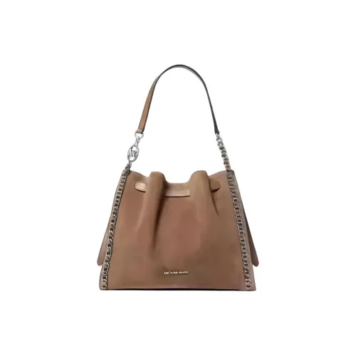 MICHAEL KORS Mina Artificial Leather Bucket Shoulder Bag Large Women's Taupe