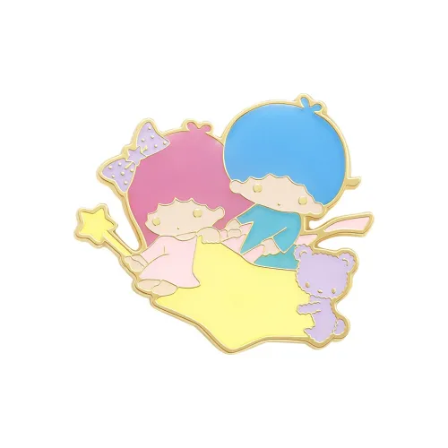 TIDECOLOR x Sanrio Маленькие звезды-близнецы Brooch Cute Sweet Style Утонченный Значок Мерч по IP