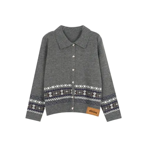 TESTUNG Серый Унисекс Трикотаж