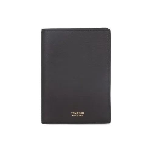 TOM FORD Кожа Держатель для карт Мужской Коричневый