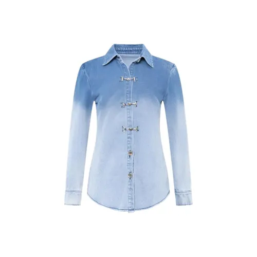 Leather Cat Denim Jacket Women's