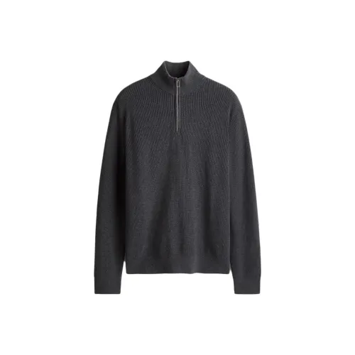 H M Темно-серые мужские свитеры