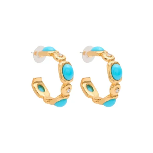 Серьги Kenneth Jay Lane Crystal женские золотые