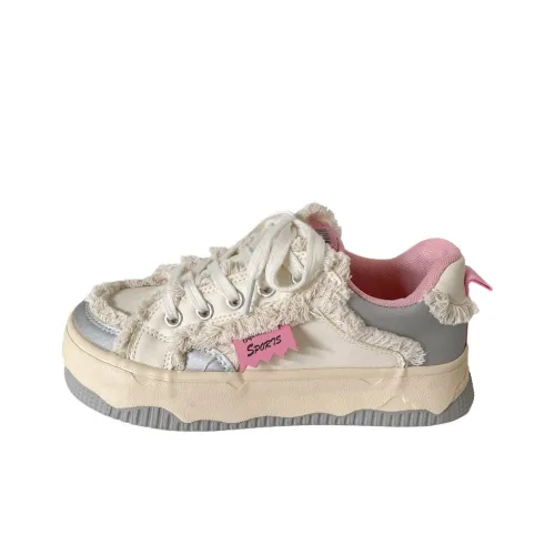 GOSO Низкий Топ Белый Кроссовки С наполнителем Скейтбординг Кроссовки Женские