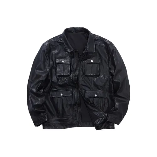 NUCLEAR EXPLOSION Натуральная кожа большой размер кожаная куртка мужская