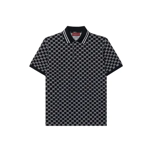 GUCCI FW24 Поло Мужское Синий Белый