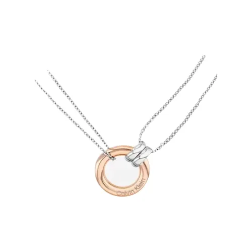 CALVIN KLEIN Титановые стальные ожерелья женские розовое золото