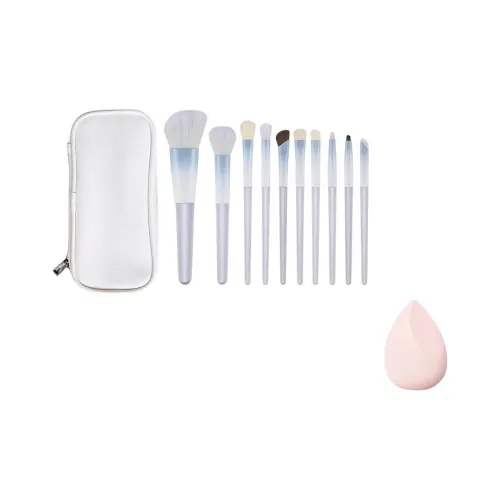 Return to Party Молочно-синий В одном стиле 10 шт. Кисть для макияжа и Одежда Комплекты Контуринг Портативный Мягкая кожа Дружелюбный