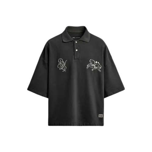 ZARA Gray Мужская Поло