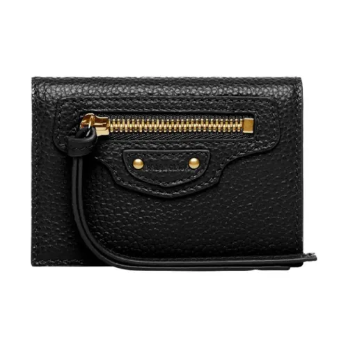 Balenciaga Кошелек из коровьей кожи Мини Унисекс Черный