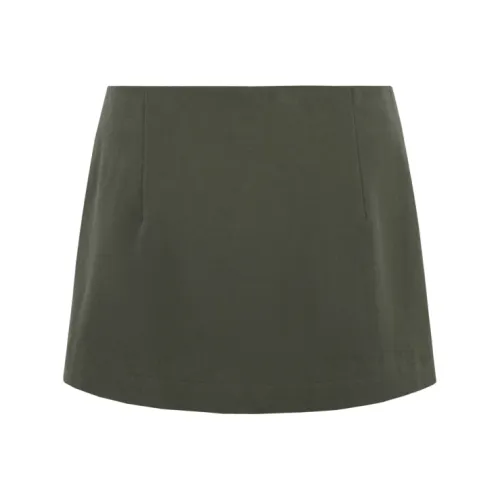 Me siento Армейский зеленый Женские Короткие юбки карго