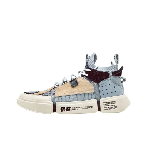 Подкладка Way Of Wade противоскользящая устойчивая к истиранию MID топ винтажные баскетбольные кроссовки женские бежево-синий серый