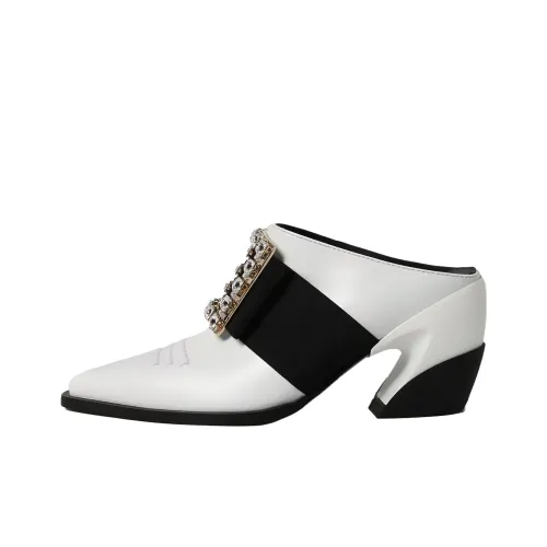 Roger Vivier Домашние тапочки с резиновым покрытием белые для женщин