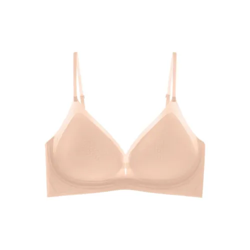 Miss Polly Бесшовный Жидкий Основа Сборка Украшение сборкой Бюстгальтер Чашка Летний Тонкий Женские