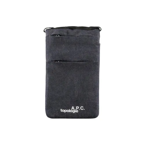 Topologie A.P.C. Коллаборация Denim Одно плечо Через плечо Чехол для телефона Стандартный Унисекс Серый