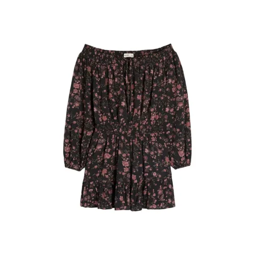 Hollister Длинное платье с длинными рукавами женское