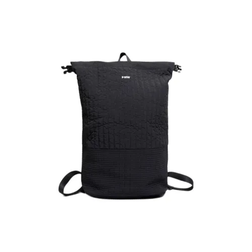 P.M.W Nylon Backpack Unisex Black