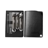 Jindai Day Красота | Пистолет Черный Книпсеры Двухслойный Вращающийся Кожаный Чехол Версия [Sharp Прочный]