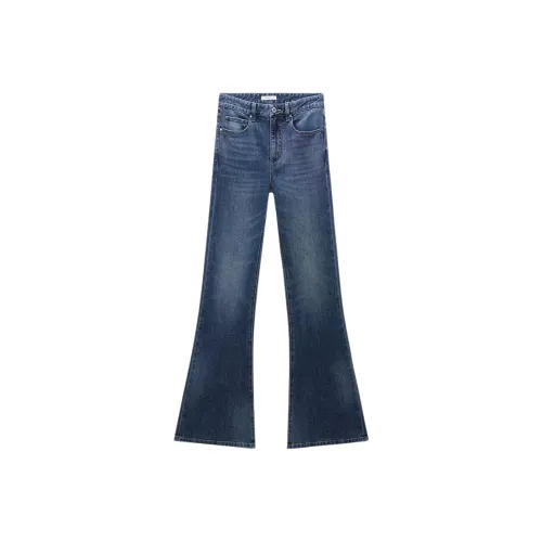 ochirly Medium Blue Women's Jeans ochirly Средне-синие женские джинсы