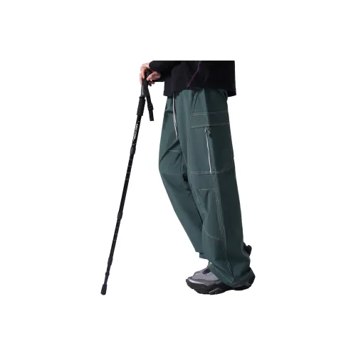 SHISHANMEN Бирюзовый Зеленый Унисекс Карго Брюки